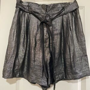 BCBGMaxAzaria black/ gold dress shorts